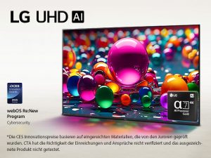 TV LG AI UHD Smart4K 75pouces UA75 série provenance Etats-Unis